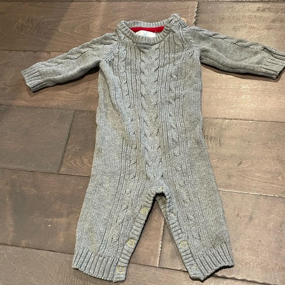 Cloud island target grey sweater romper playsuit newborn NB knit - Picture 1 of 2